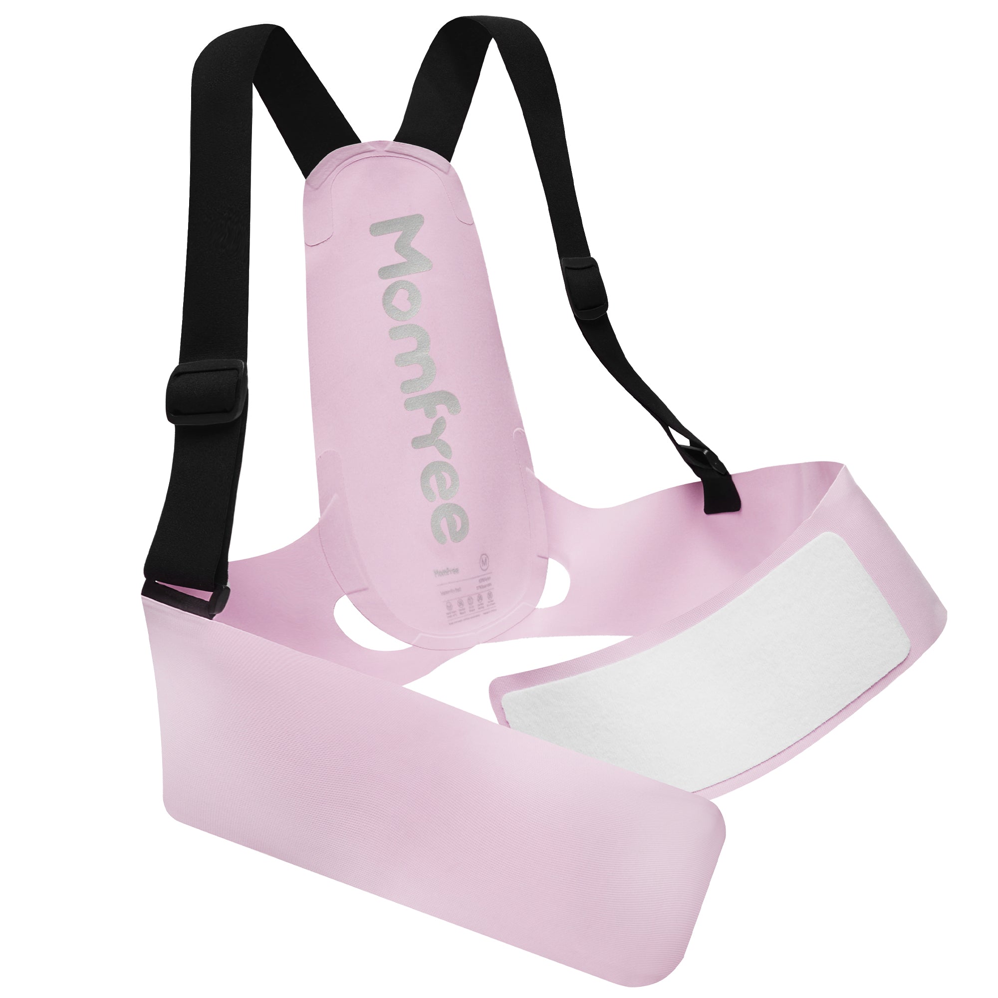 Belly Bands for Pregnant Women, Belt Pregnancy Belly Support Band Adjustable, Maternity Belt with Back Brace Straps, Pelvic Support, Comfortable, Highly Resilient (Gray-Large)