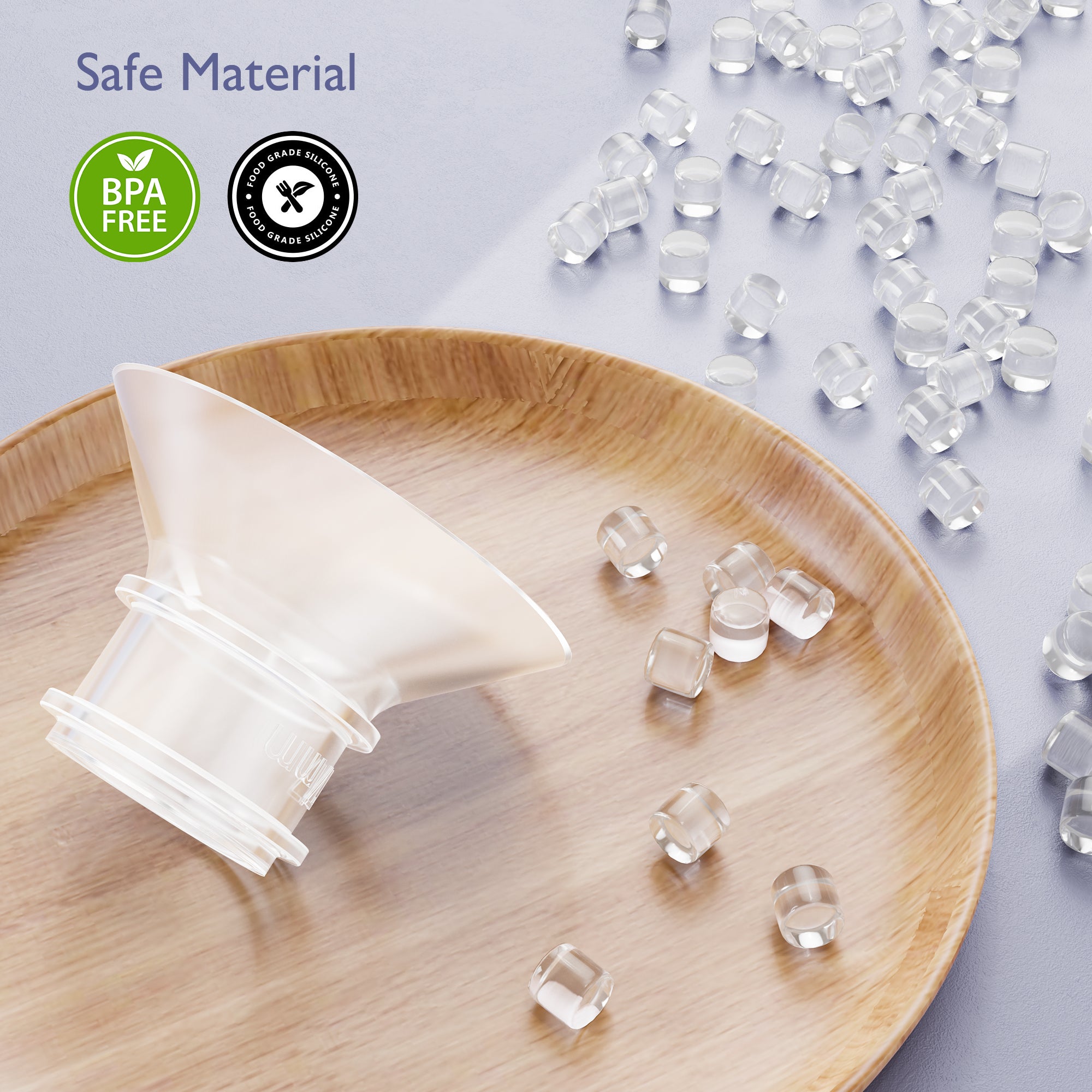 8PCS Flange Sizing Kit 19mm for 24mm Flanges/Shield, Silicone Flange Insert for Momcozy/Spectra/Medela Breast Pump, Breastfeeding Essential Kit for Moms(with Nipple Rulers and Storage Bag)