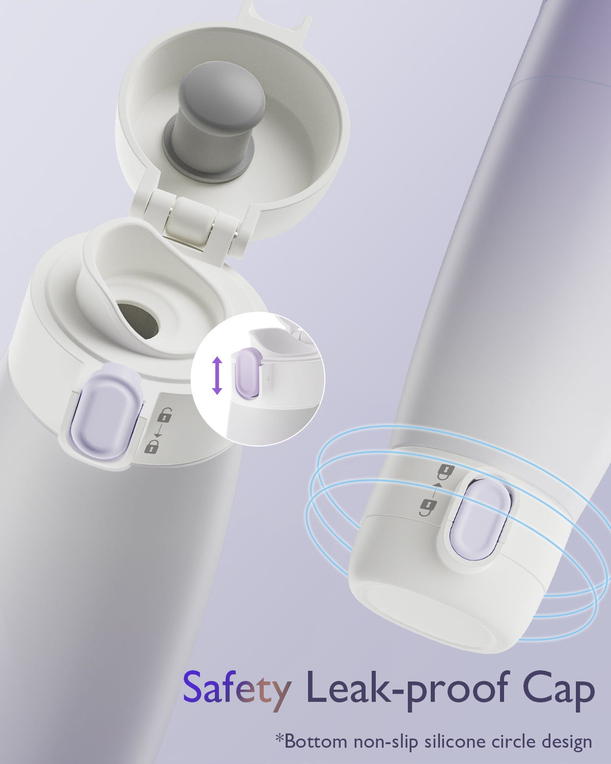 Baby Milk Warmer for Breast Formula: Cordless Portable Heating Bottle with Smart Touch LED Temperature