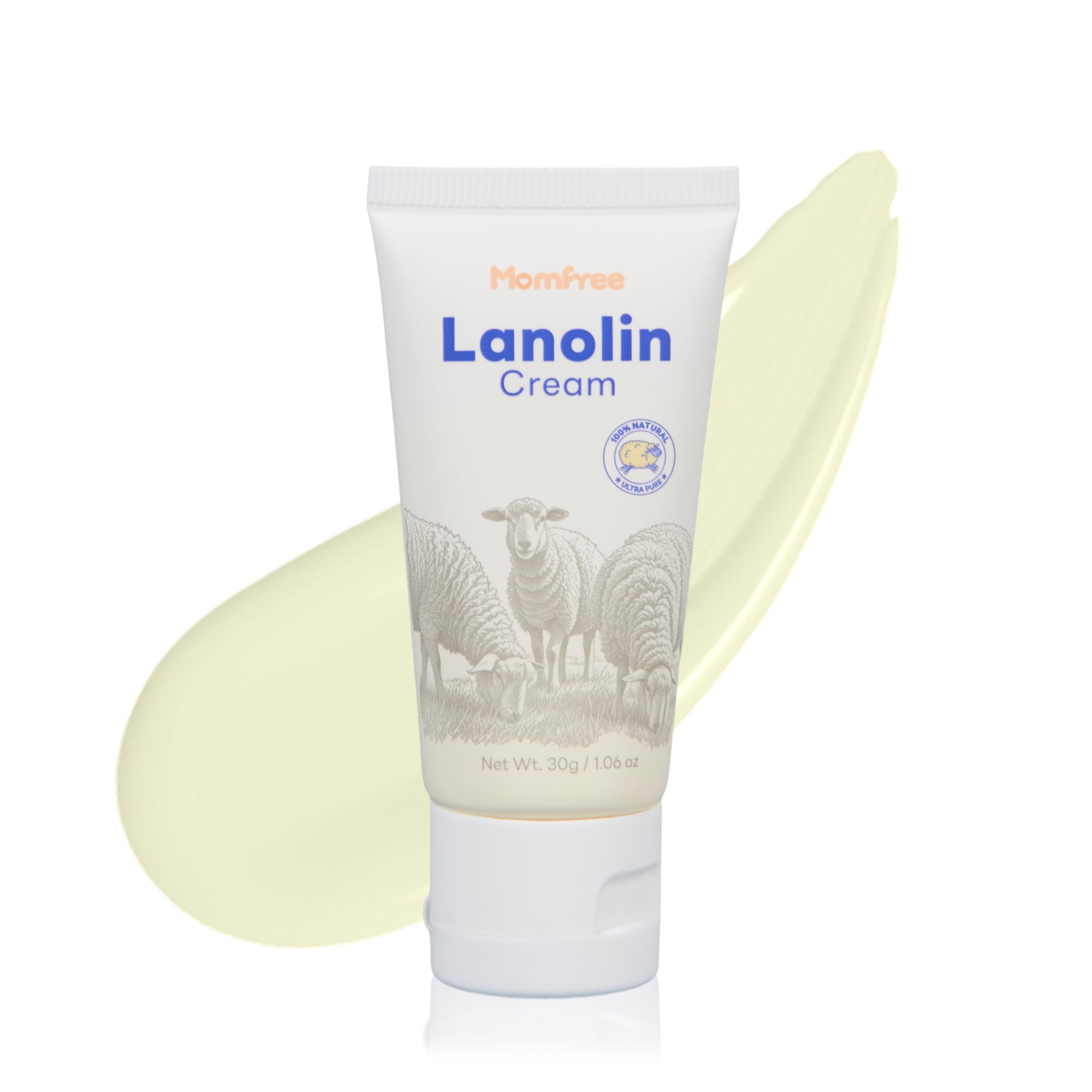 Nipple Cream Safe for Breastfeeding: Lanolin Nipples Balm 100% Natural | Sore Nipple Relief & Cracked | Soothing Protection for Nursing Moms