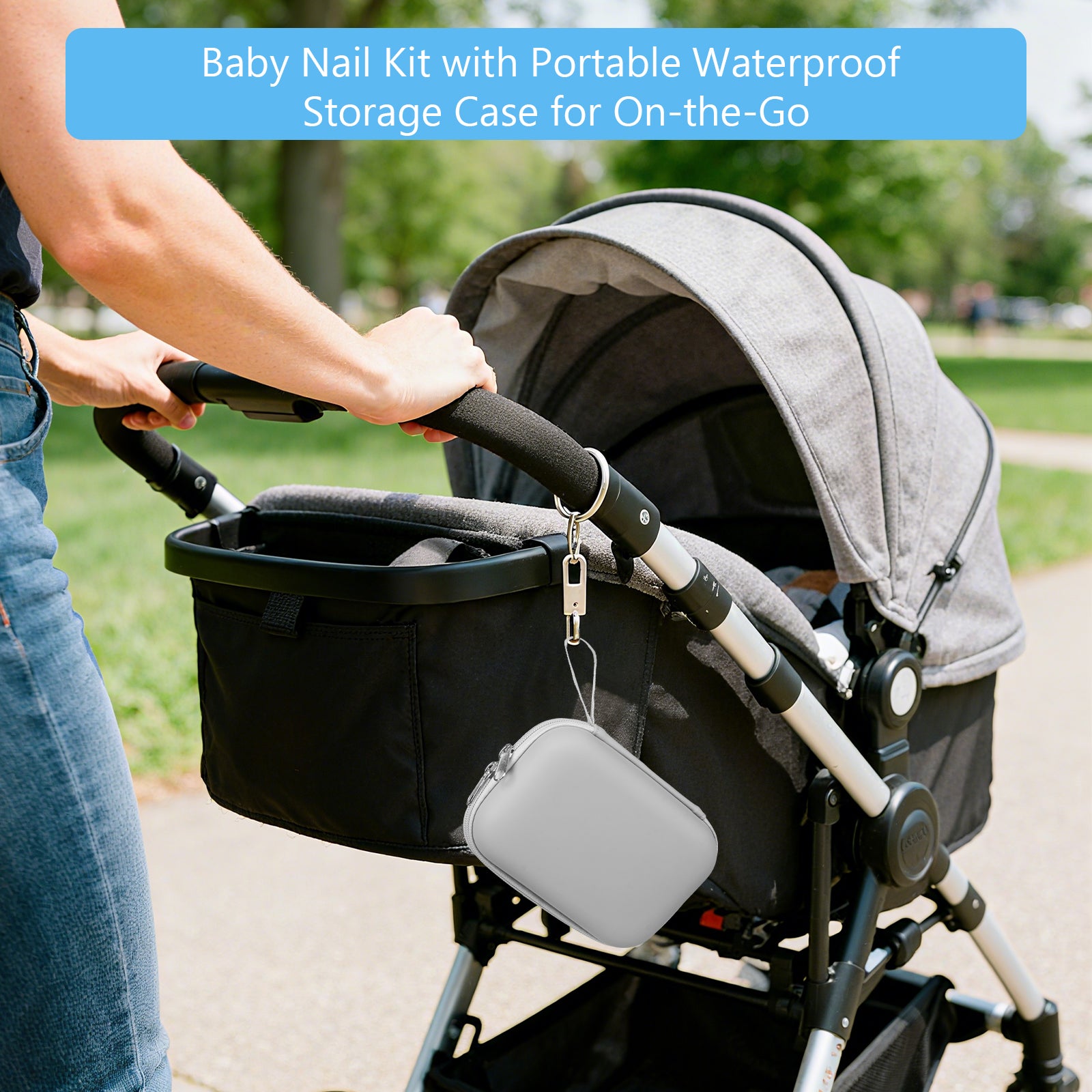 Baby Nail File Electric, 4-in-1 Baby Nail Trimmer Electric with Storage Case & Night Light for Newborn/Infant/Toddler/Kids, Nail Clipper/Scissor Nail Care Set for Toenails and Fingernails