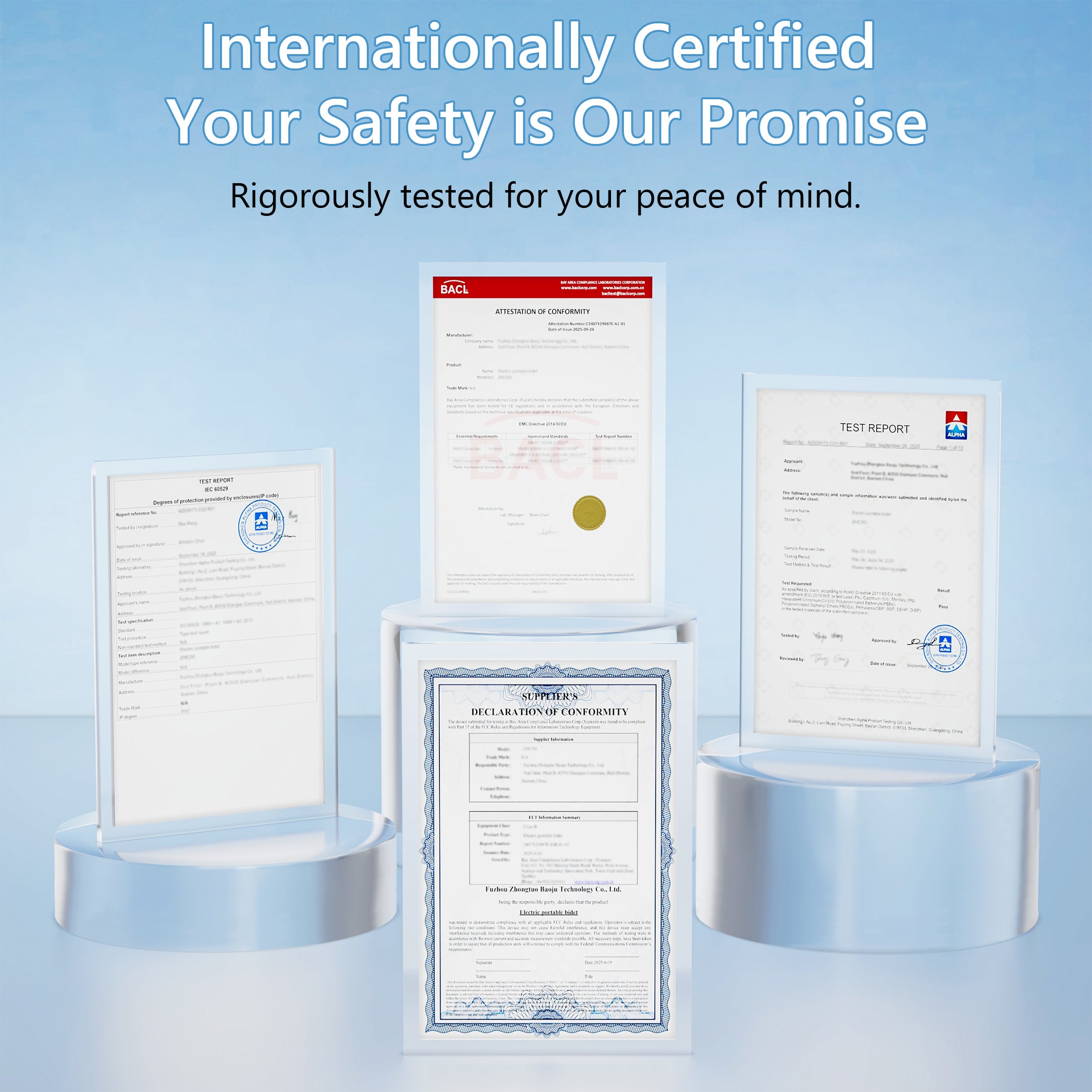 Portable Bidet for Travel - Rechargeable Electric Travel Bidet Peri Bottle with Adaptor & 3 Speed Modes, IPX7 Waterproof Portable Bidet for Women Men Baby Pregnancy Postpartum Personal Hygiene