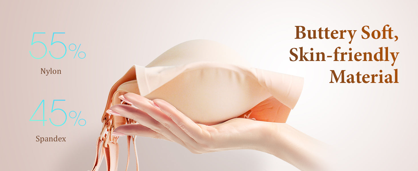 2 Pack Nursing Bras for Breastfeeding, Ultra Comfort Maternity Bra with Jelly Strip Support, Buttery Soft Seamless Bralette