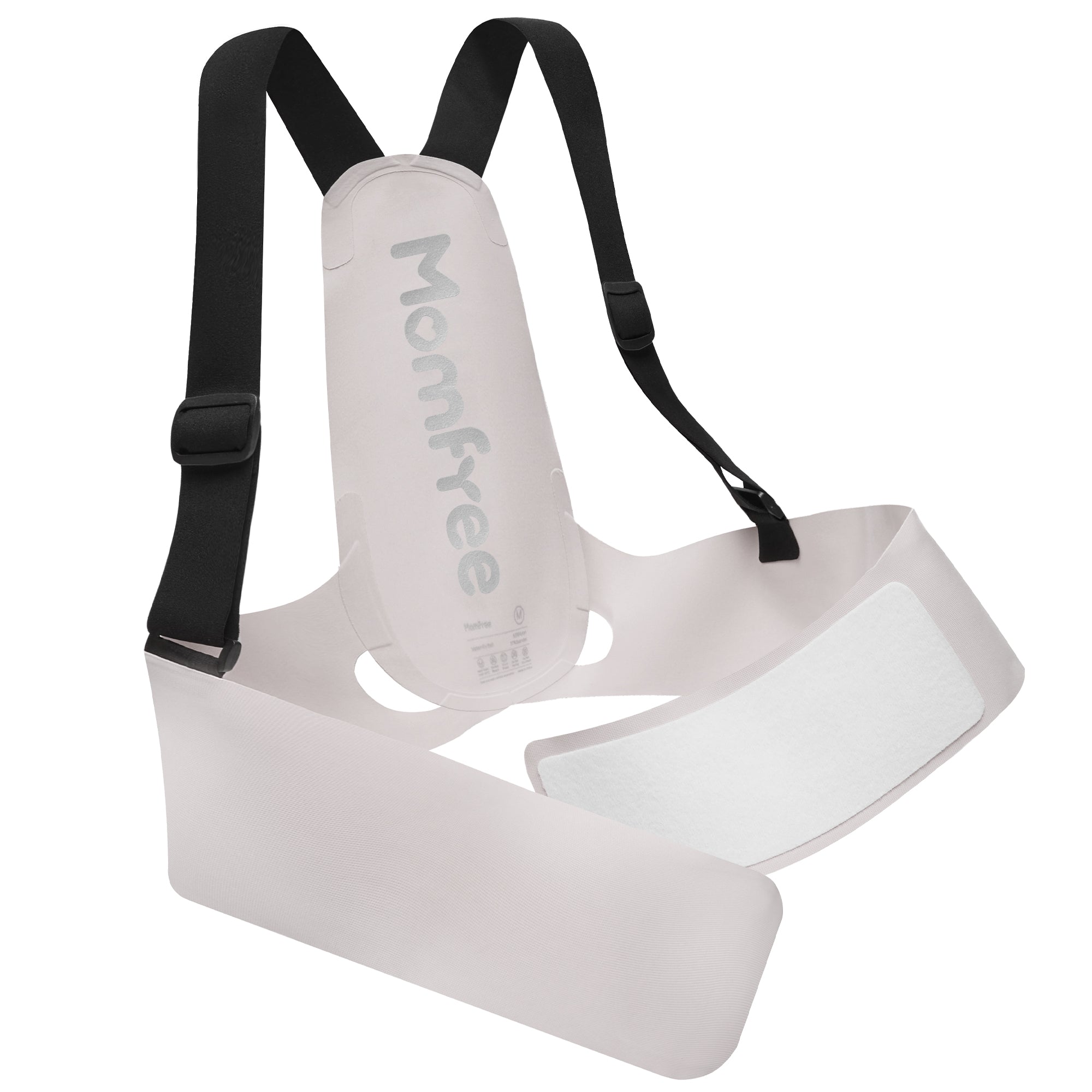 Belly Bands for Pregnant Women, Belt Pregnancy Belly Support Band Adjustable, Maternity Belt with Back Brace Straps, Pelvic Support, Comfortable, Highly Resilient (Gray-Large)