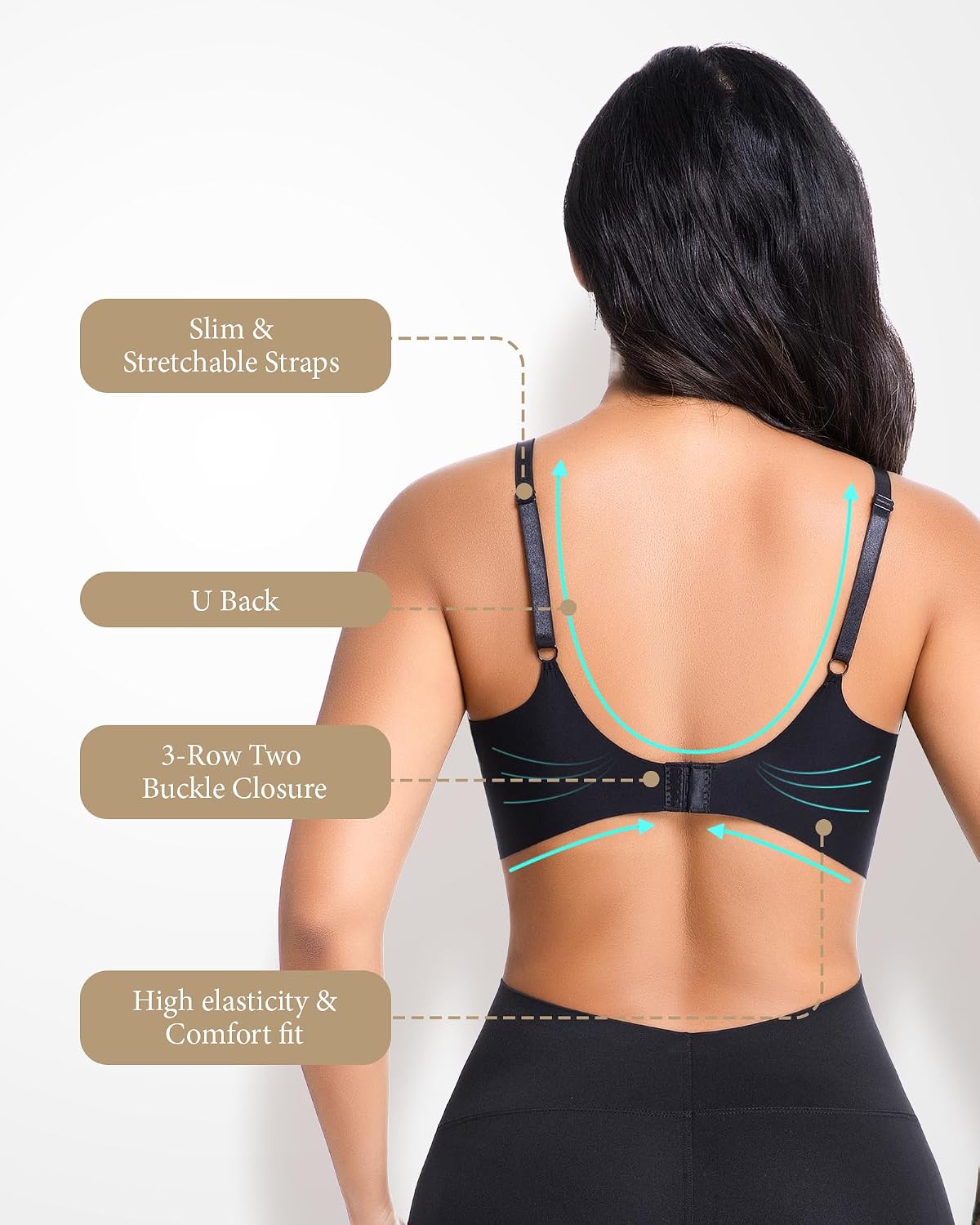 Hands Free Pumping Bra for Breastfeeding, Comfortable Lace Pumping Bra, Wireless Breast Pump Bra for Everyday Wear