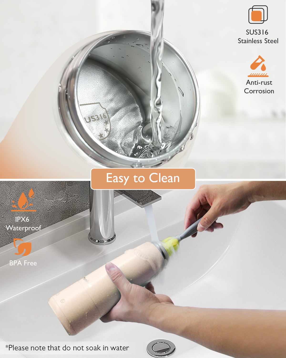 Momfree Portable Bottle Warmer for Baby, Milk Warmers for travel, Smart Touch LED Temperature Control , Food-Grade Cordless On The Go Heating Bottles - 5 Mins Quick Milk Heating & Water 12 Ounces