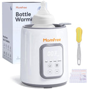 Momfree Baby Bottle Warmer,8-in-1 Baby Milk Warmer with Smart Temperature Control Fast Baby Food Heater,Automatic Shut-Off Breastmilk Warmer,Steam Sterilizer,with Defrost Keep for All Bottles