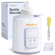Momfree Baby Essentials Bottle Warmer,8-in-1 Baby Milk Warmer with Smart Temperature Control Fast Baby Food Heater,Automatic Shut-Off Breastmilk Warmer,with Defrost Keep for All Bottles