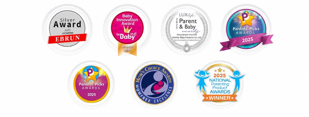 Momfree awards and recognition badges